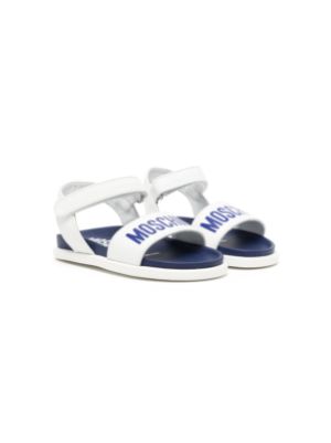 Moschino sandal discount slide with logo