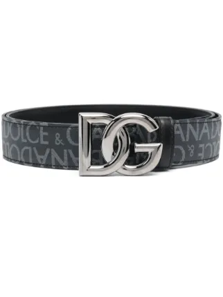 小物 Dolce & Gabbana Belt Dolce & Gabbana logo-buckle Leather Belt | Black | FARFETCH JO