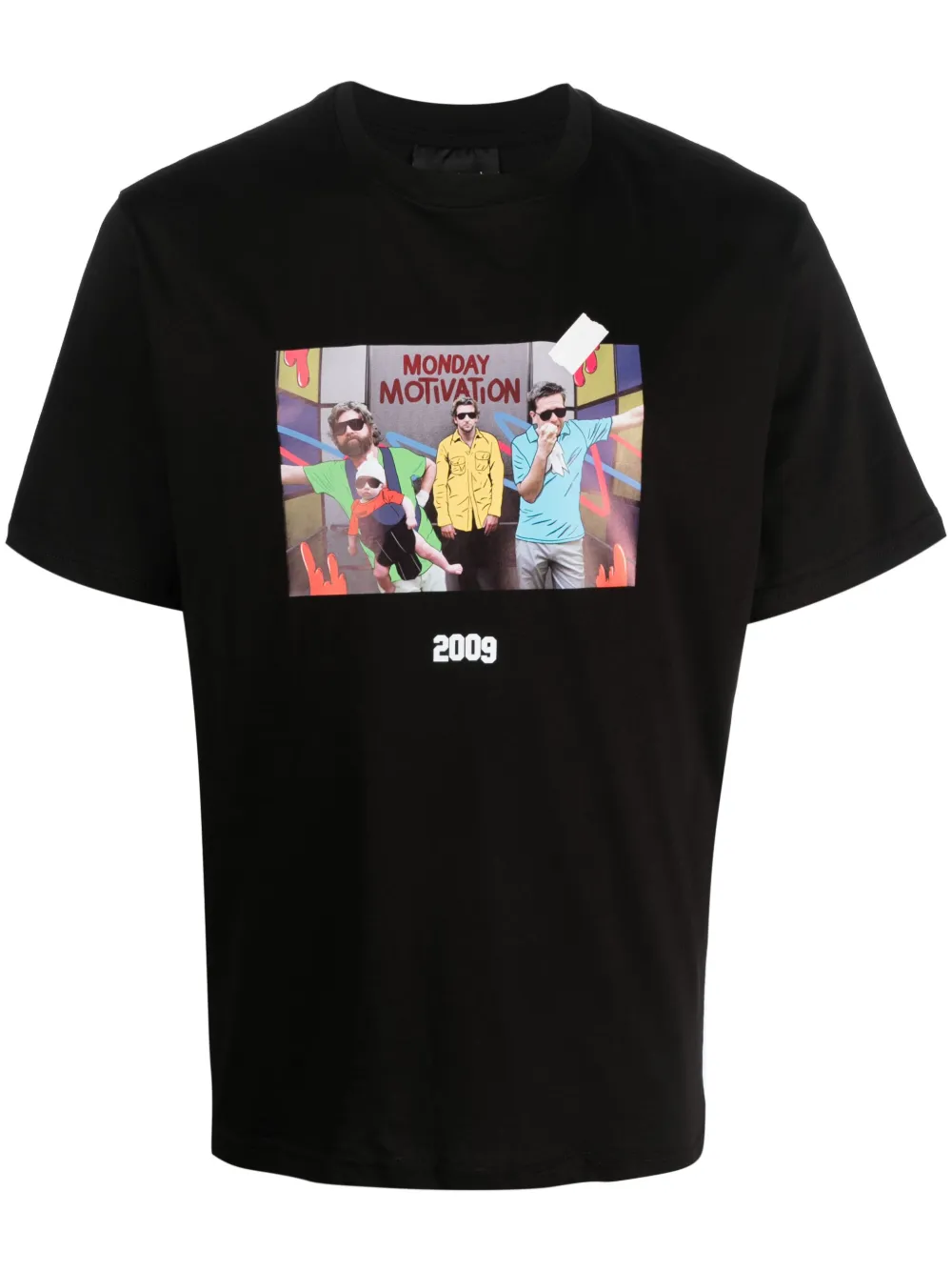 Throwback. Graphic-print Cotton T-shirt In Black