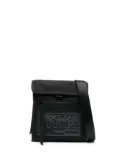 Versace Jeans Couture logo-patch messenger bag - Black
