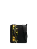 Versace Jeans Couture logo-print zip-fastening messenger bag - Black