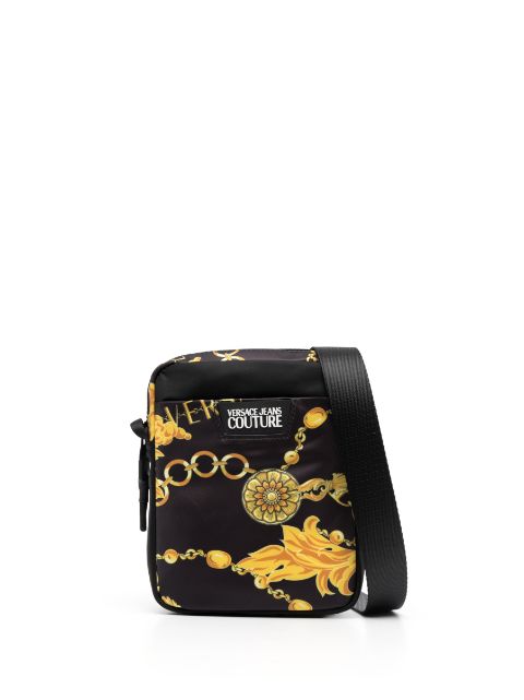 Versace Jeans Couture baroque-pattern print shoulder bag