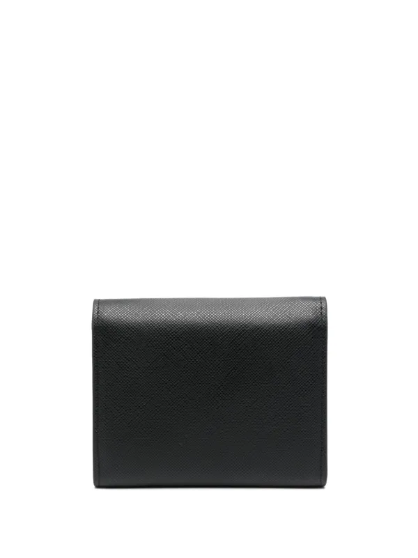 折りたたみ財布 VERSACE JEANS COUTURE Men Wallet Black 75YA5PC2ZP111 899 Versace Jeans Couture logo-plaque Leather Wallet | Black