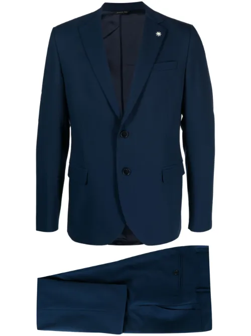 Costume à veste à simple boutonnage - Manuel Ritz - Modalova