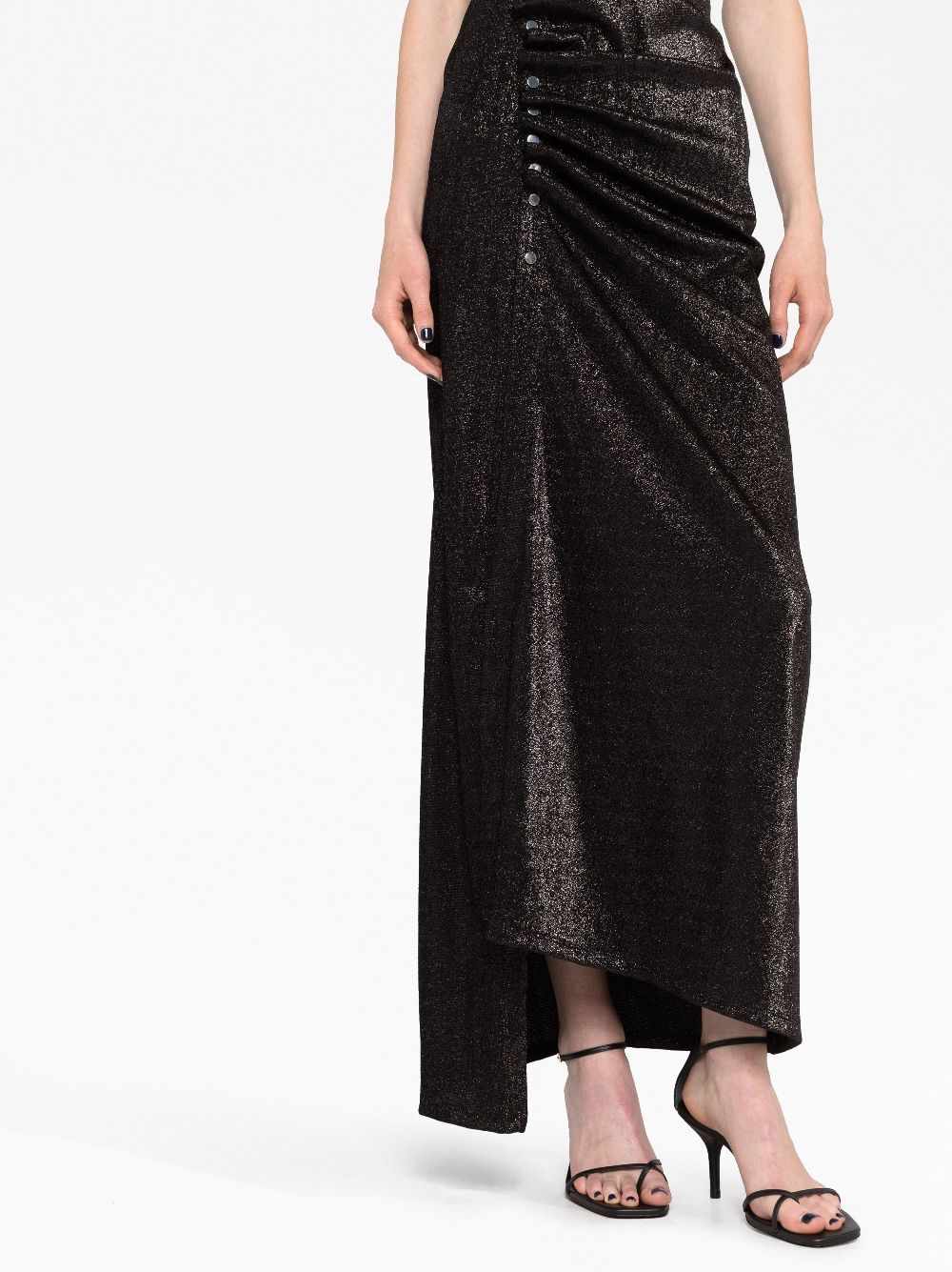 Buy quality cheap products Rabanne stud-detailed metallic maxi dress Women