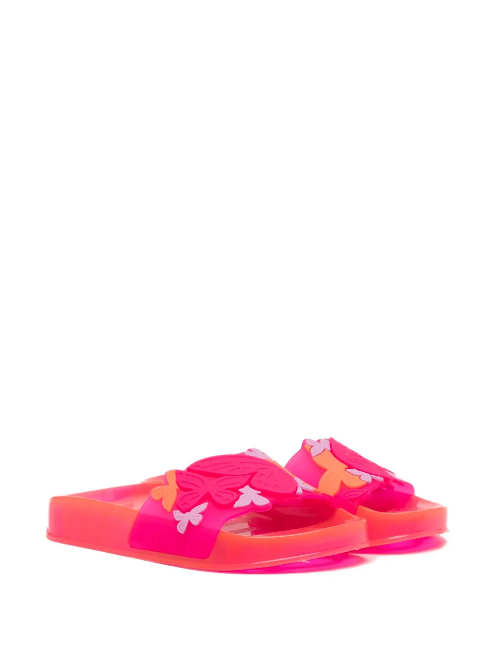 Sophia Webster Mini Kids' Butterfly Jelly Slides In Pink