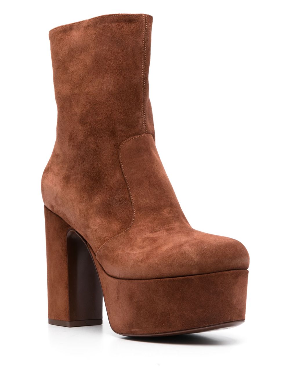 Casadei 130mm suede ankle boots - Bruin