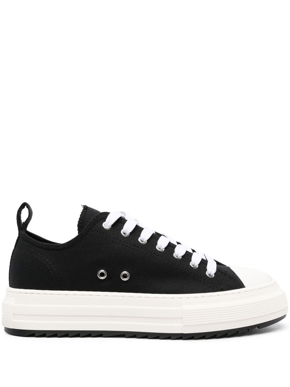 Dsquared2 logo-patch low-top sneakers - Black