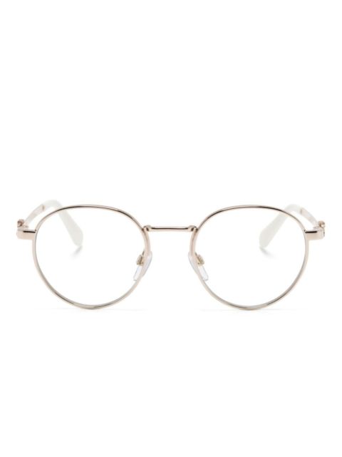 Off-White Eyewear Arrows-motif round-frame glasses Men