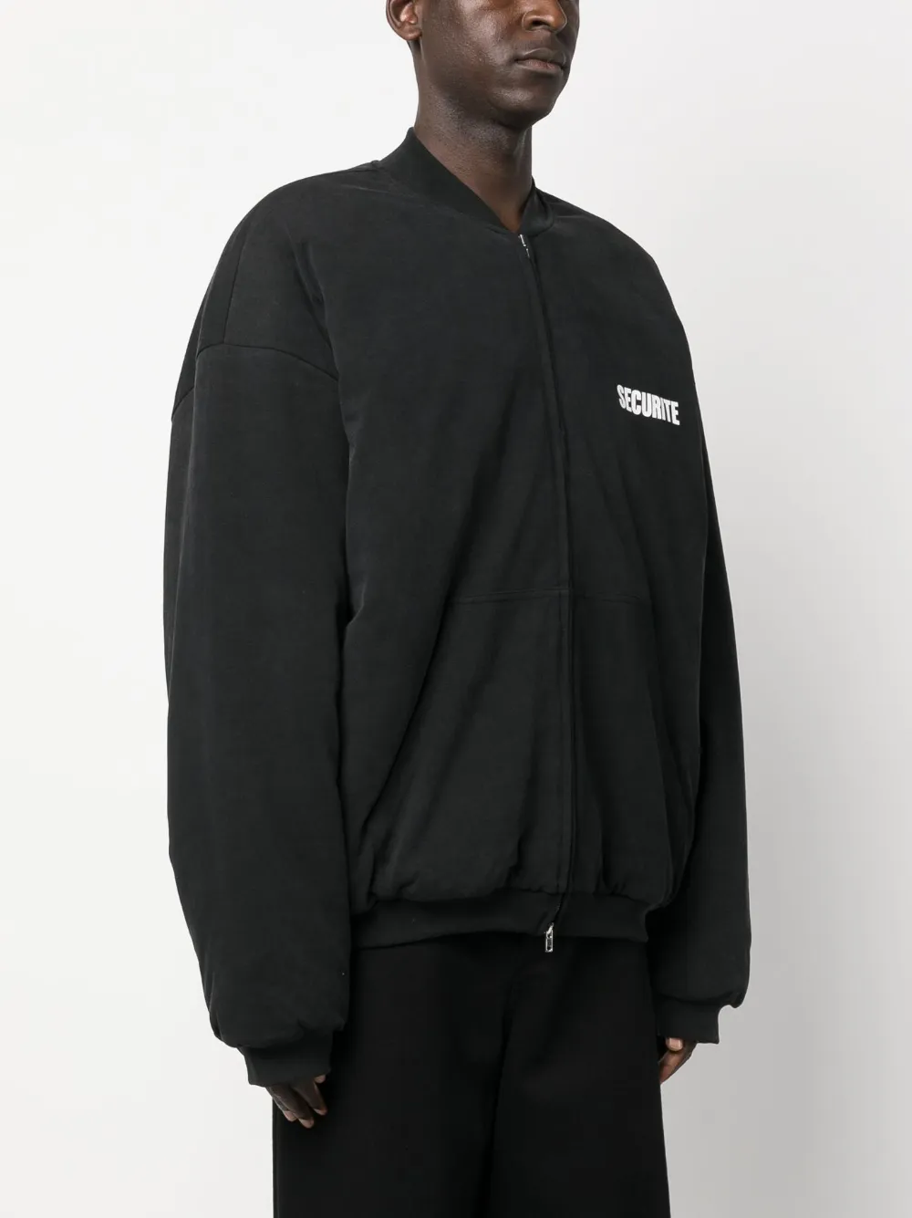 VETEMENTS Bomberjack met tekst Zwart