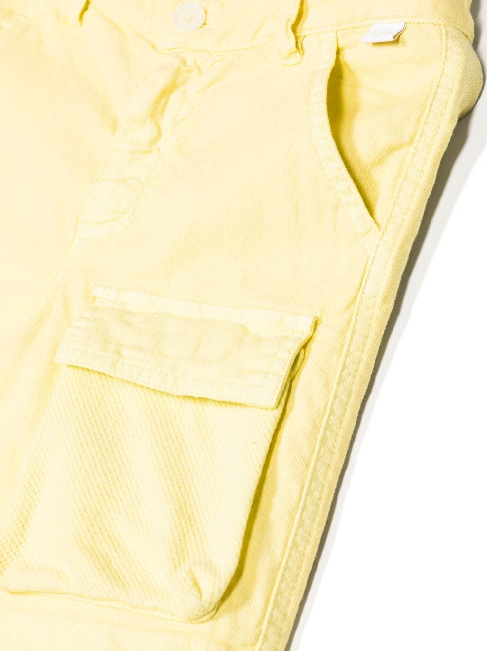 Shop Il Gufo Multi-pocket Cargo Shorts In Yellow