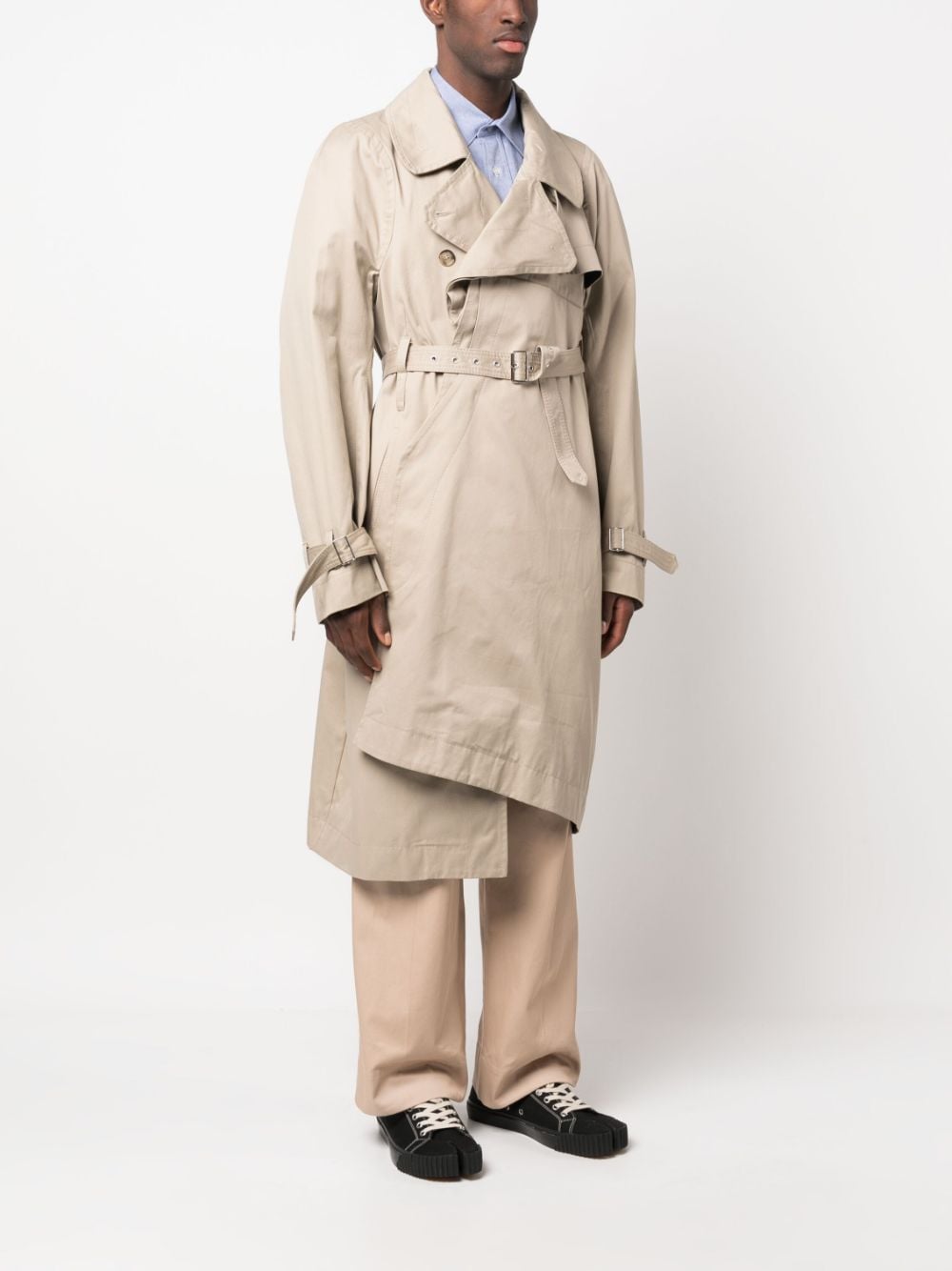 Marina Yee belted-waist Long Trench Coat - Farfetch