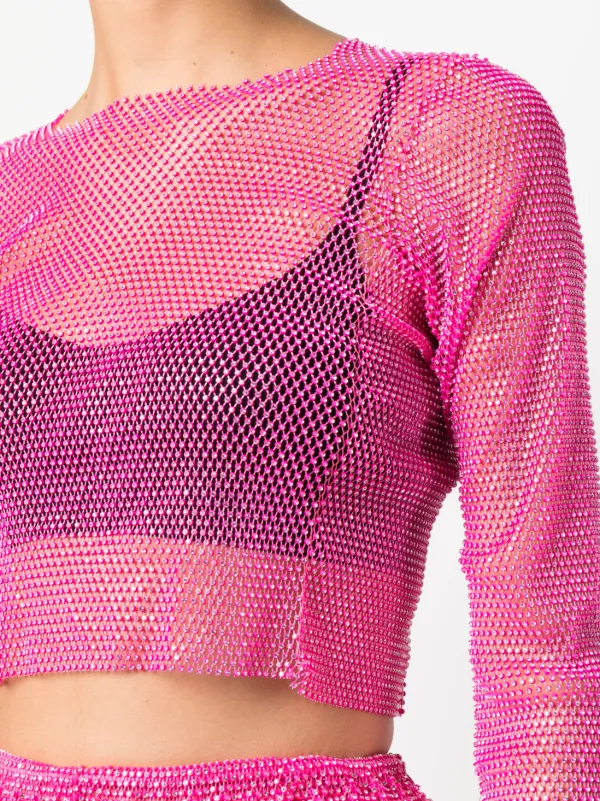 100% Sl*t Y2K Rhinestone Cropped Top | Fruitanari – Glitch