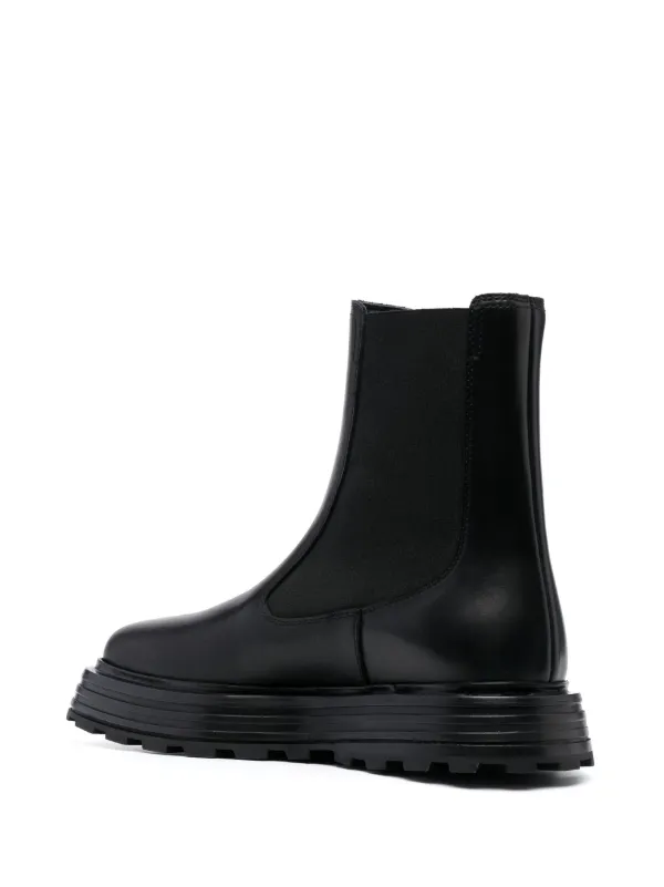 Jil Sander high top Leather Chelsea Boots Black FARFETCH AE