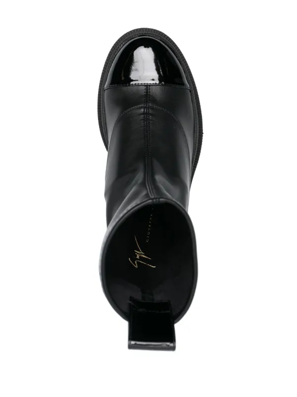 【関税込み】Giuseppe Zanotti アンクルブーツ Giuseppe Zanotti Vicentha 70mm レザーアンクルブーツ