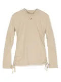 Dolce & Gabbana Kids ruched drawstring top - Gold