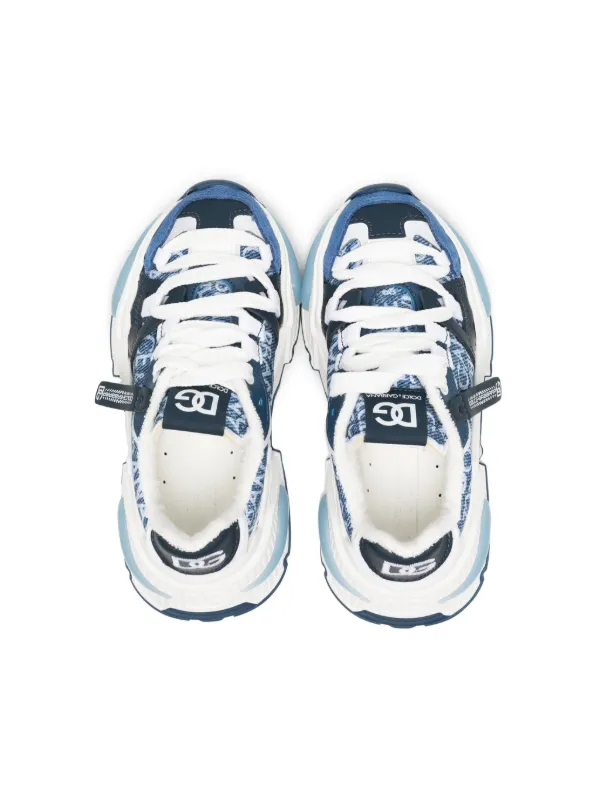 Dolce & Gabbana Kids logo-print Sneakers | Blue | FARFETCH