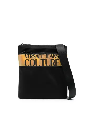 Versace Jeans Couture ロゴ ジップ ショルダーバッグ