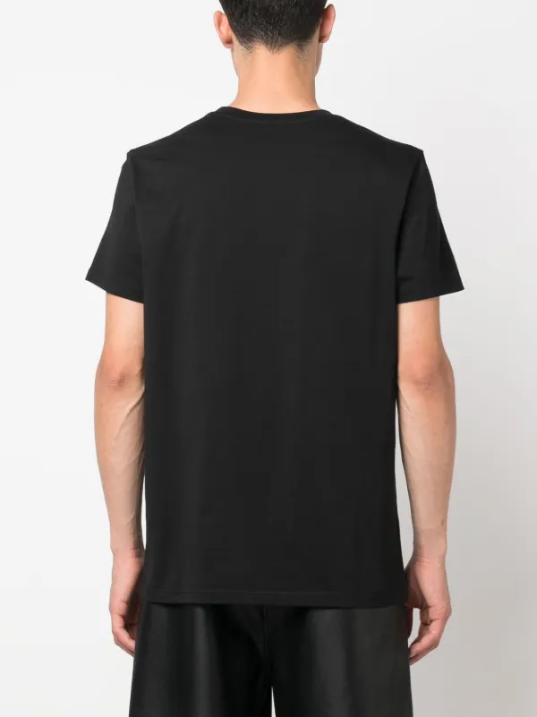 BALMAIN フロックロコTシャツ WF0EF010B013 EAB Amazon.com: Balmain, Flocked Logo Cotton T-Shirt, X-Large