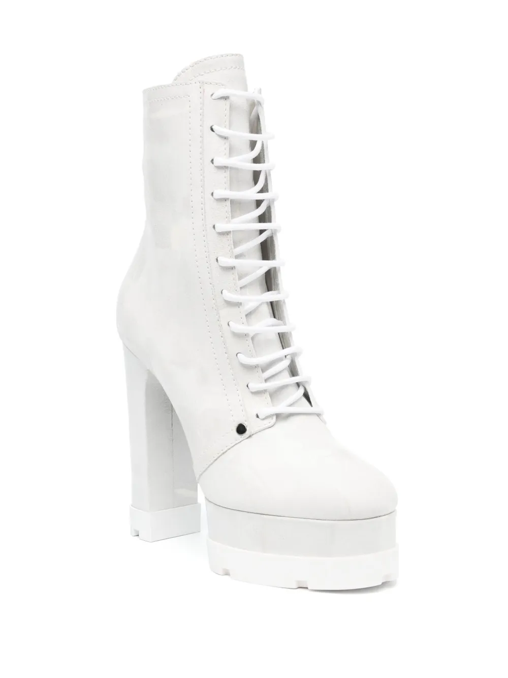 Casadei 120mm Nancy Cyber leather boots - Grijs