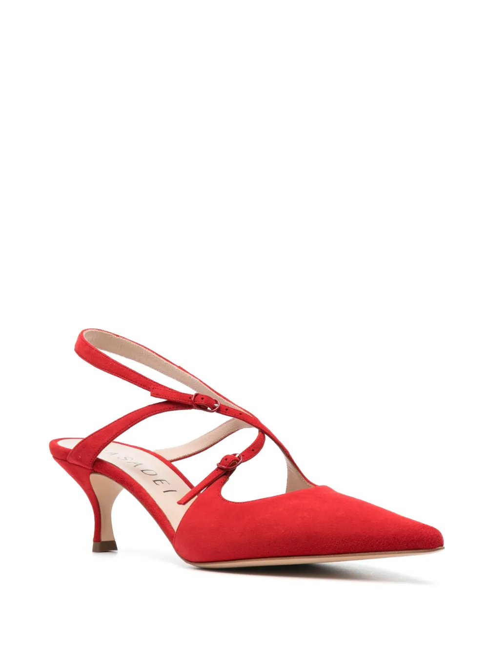 Casadei Anna 70mm slingback pumps - Rood