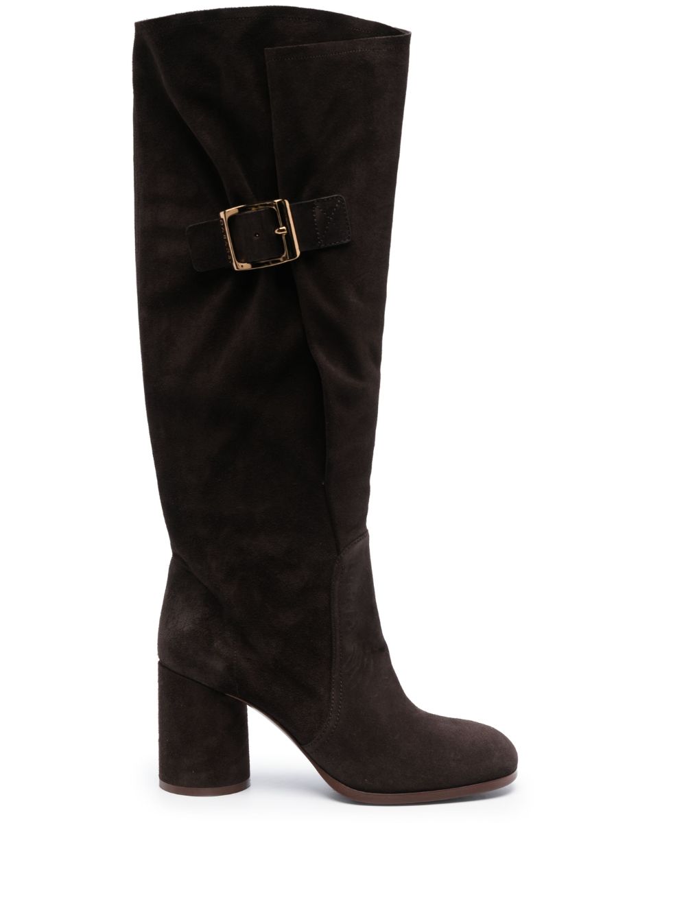 Casadei Cleo Kate 85mm suede boots - Brown