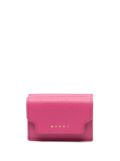 Marni tri-fold leather wallet - Pink