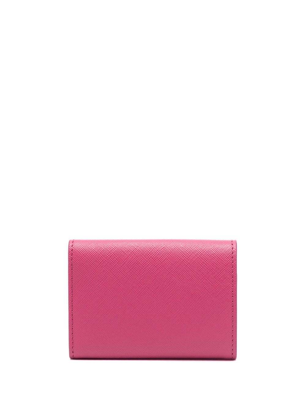 Marni tri-fold leather wallet - Roze