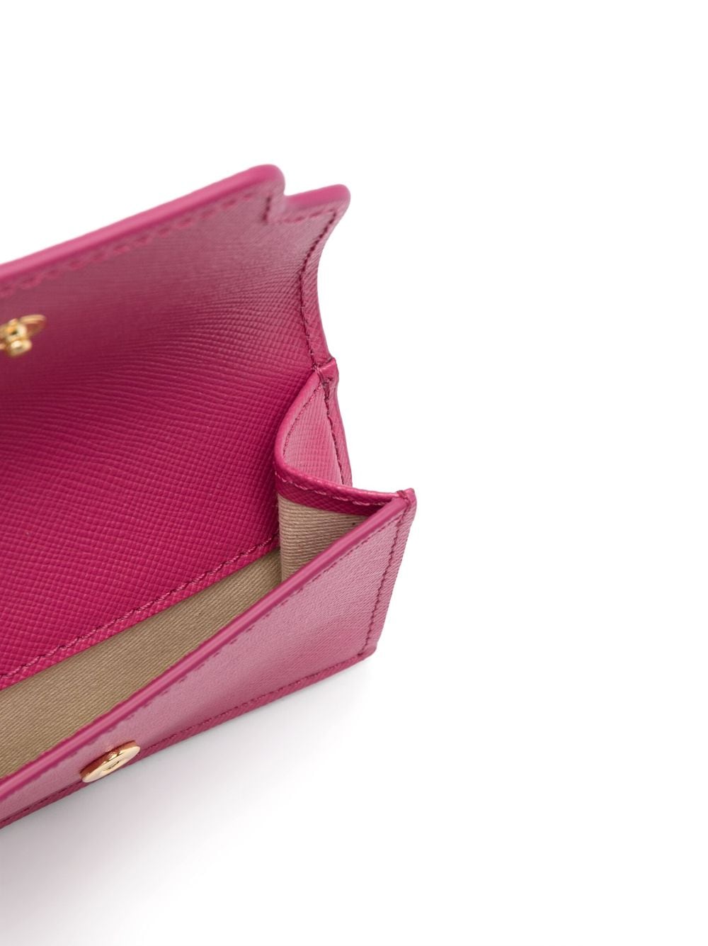 Shop Marni Tri-fold Leather Wallet In Pink