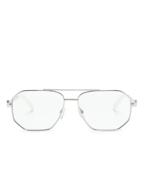 Off-White Eyewear pilot-frame clear glasses