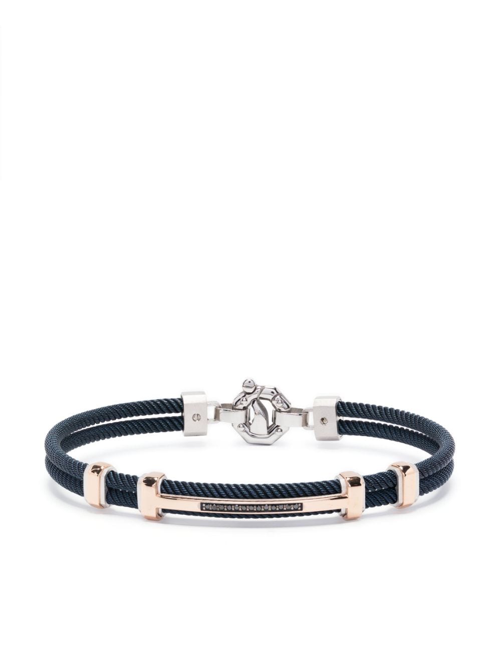 Baraka Diamond-detail Rope-chain Bracelet In Blue