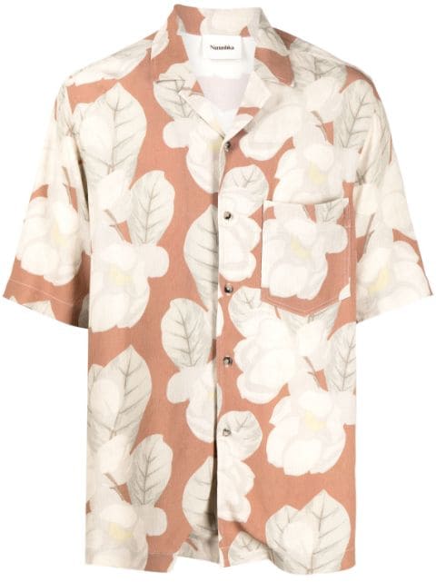 Nanushka floral-print short-sleeved shirt