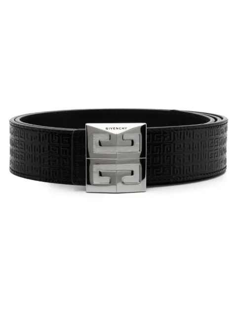 Givenchy 4G logo-embossed leather belt