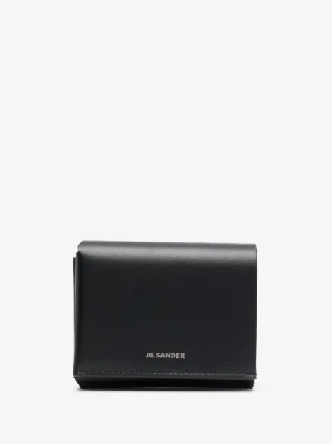 Jil Sander logo-plaque leather wallet