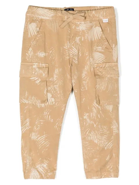 Il Gufo palm tree-print stretch-cotton trousers