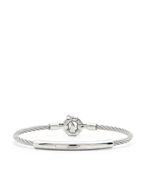 Barakà pulsera de cadena con detalle de diamante