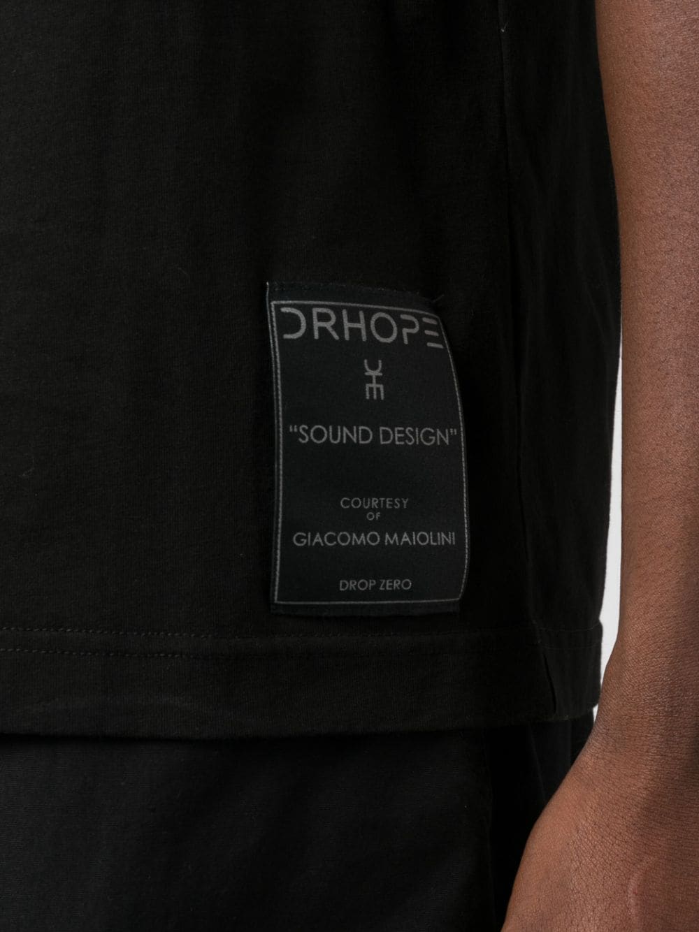 Shop Drhope Logo-print Cotton T-shirt In Black