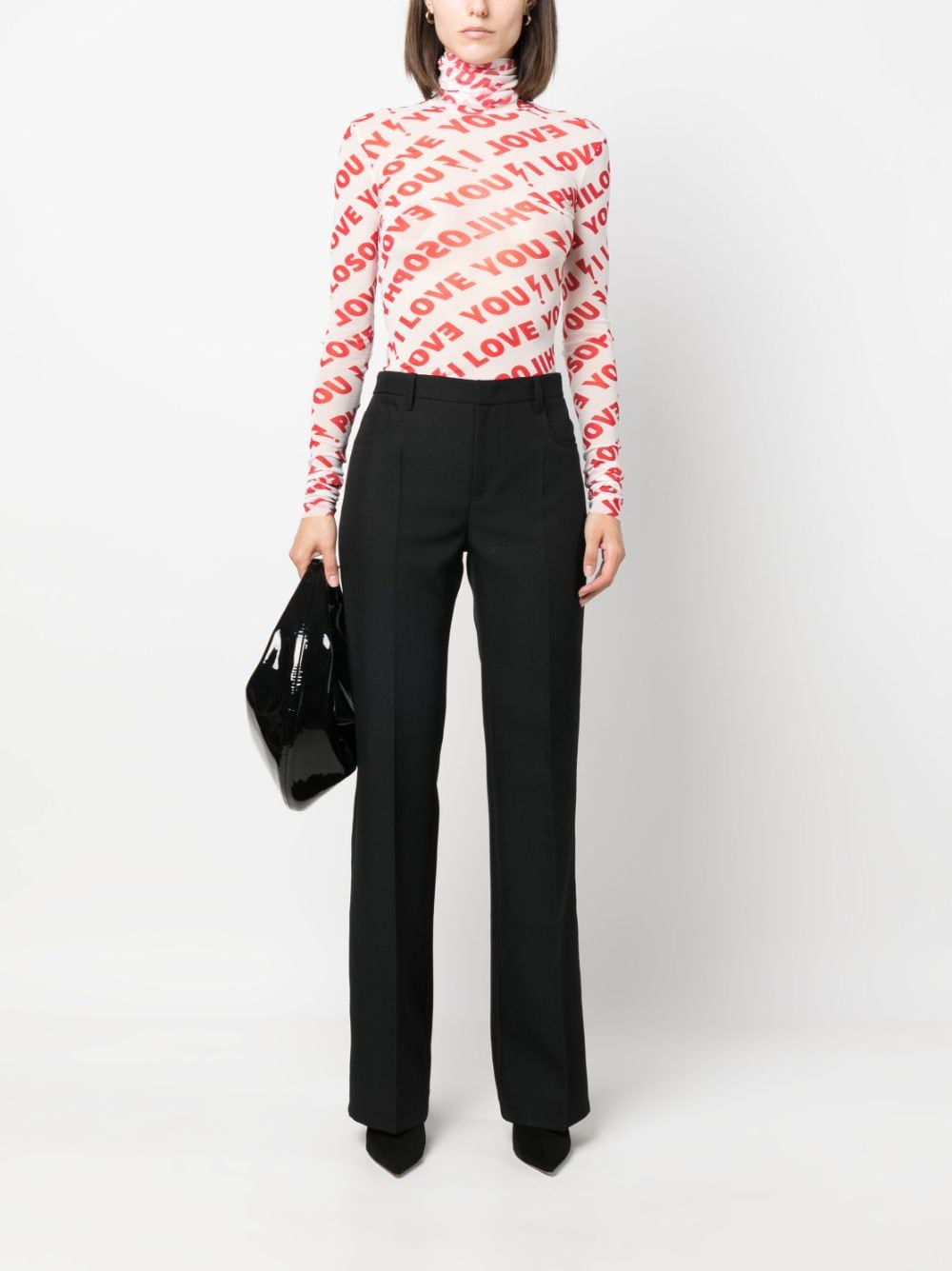 Philosophy Di Lorenzo Serafini straight-leg tailored trousers - Zwart