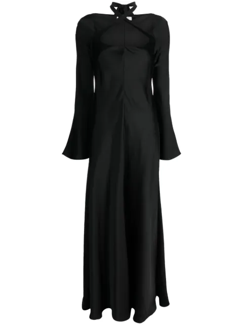 Philosophy Di Lorenzo Serafini satin-finish crossover-neck dress 
