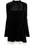 Philosophy Di Lorenzo Serafini pleated velvet dress - Black