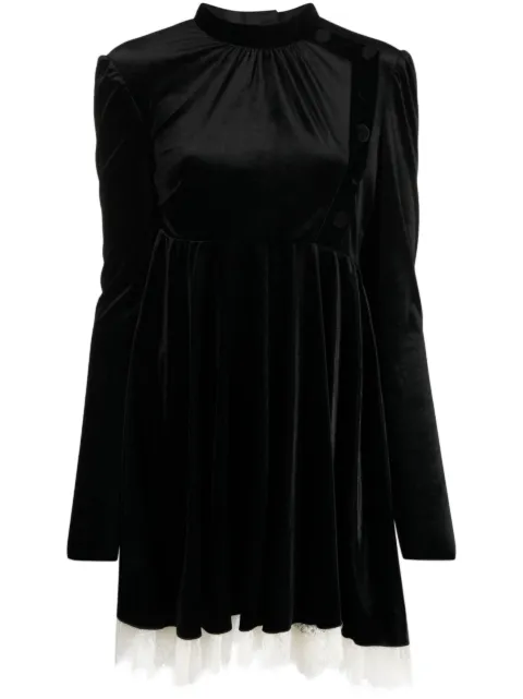 Philosophy Di Lorenzo Serafini pleated velvet dress