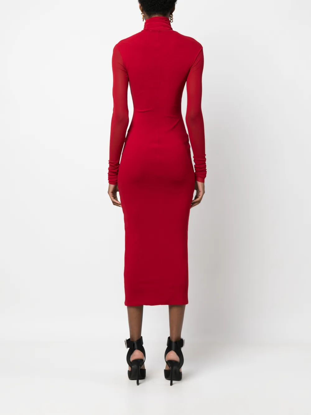 Philosophy Di Lorenzo Serafini Maxi-jurk met lange mouwen Rood