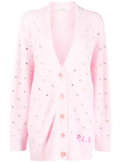 Philosophy Di Lorenzo Serafini embellished knitted cardigan