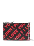 Philosophy Di Lorenzo Serafini I Love You leather crossbody bag - Black