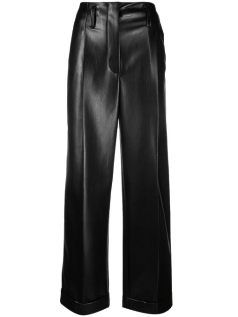 Philosophy Di Lorenzo Serafini faux-leather straight-leg trousers