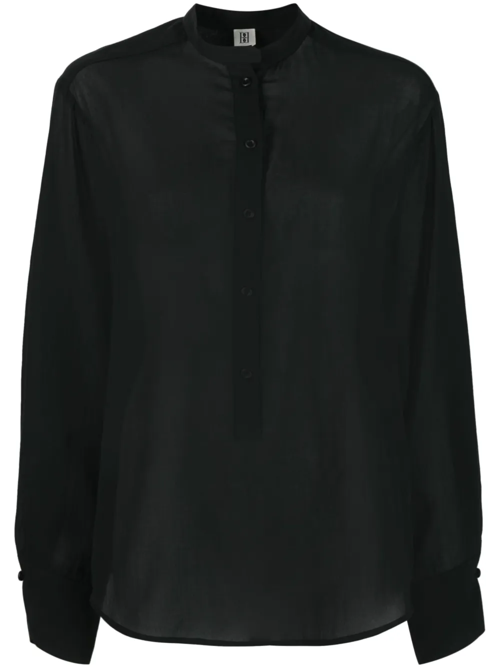By Malene Birger Organic Cotton Long-sleeve Shirt In Black