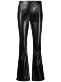 Philosophy Di Lorenzo Serafini faux-leather flared trousers - Black