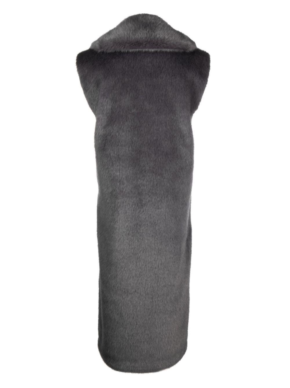 Philosophy Di Lorenzo Serafini sleeveless faux-fur coat - Grey