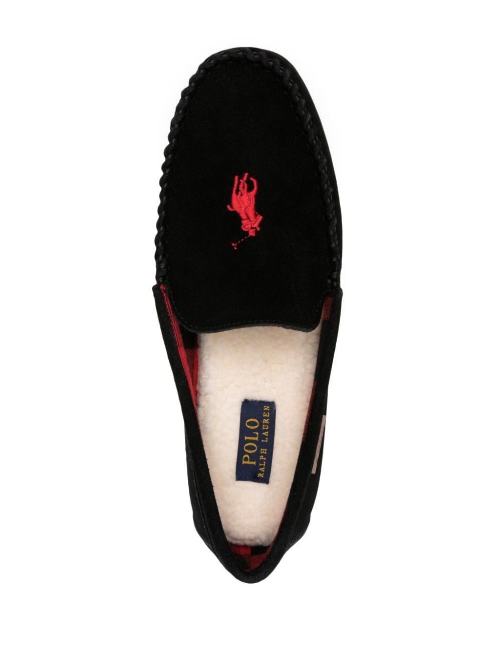 Shop Polo Ralph Lauren Brenan Suede Loafers In Black