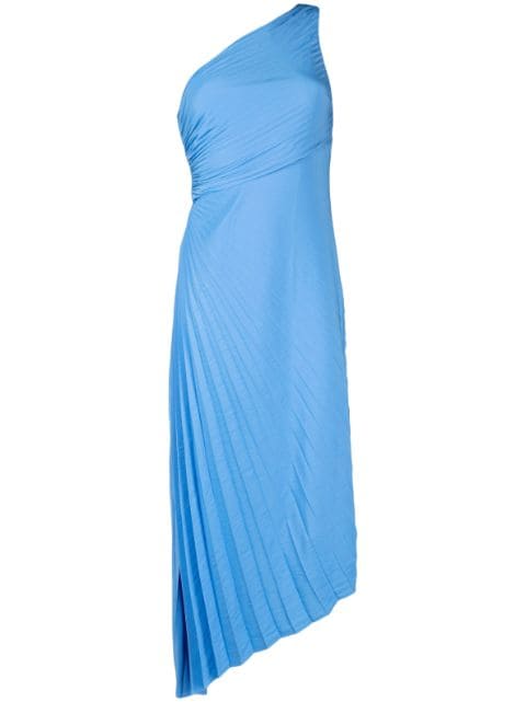A.L.C. robe longue imprimée à une épaule 